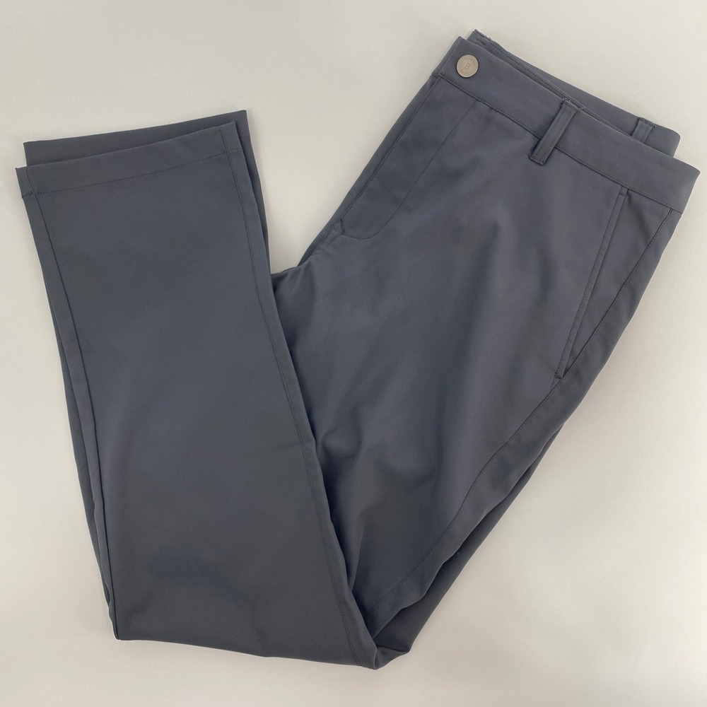 Bonobos Golf Pants Mens Tag 36x32 Fits 37x30.5 Gray Slim Performance Tech Preppy